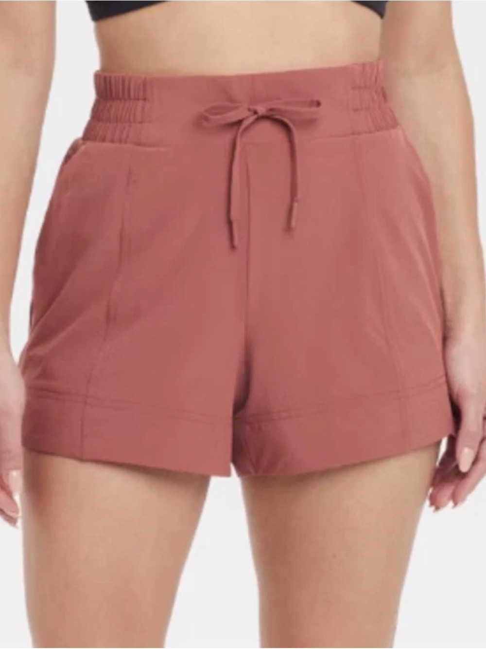 Women's all in motion High-Rise Drawstring Athletic Shorts - Dusty Rose